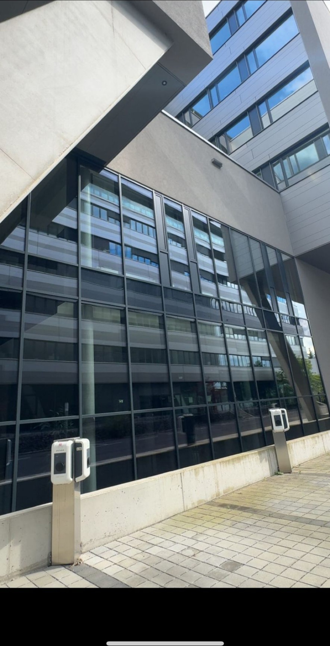 Architektonische Glasfront